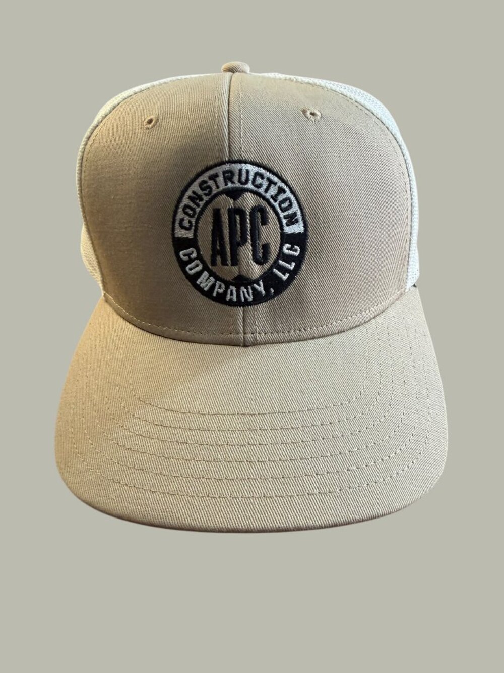 Outdoor Cap RGR-360M Khaki White Mesh Trucker Hat Snapback Construction Promo